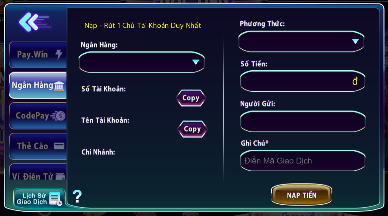 nap tien 789club 3 Hướng dẫn nạp tiền 789Club qua ngân hàng