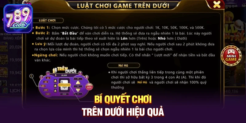 Bí quyết chơi Trên Dưới hiệu quả 